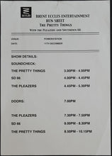Load image into Gallery viewer, Pretty Things - Running Sheet &amp; Set List