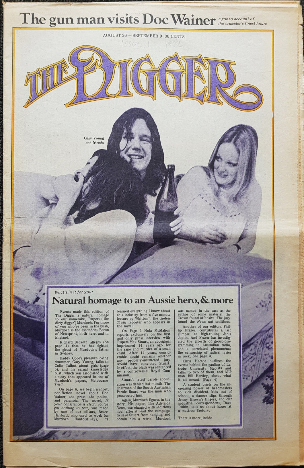 Daddy Cool - The Digger Issue 1 August 26 - September 9 1972