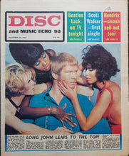 Load image into Gallery viewer, Long John Baldry - Disc And Music Echo November 25, 1967