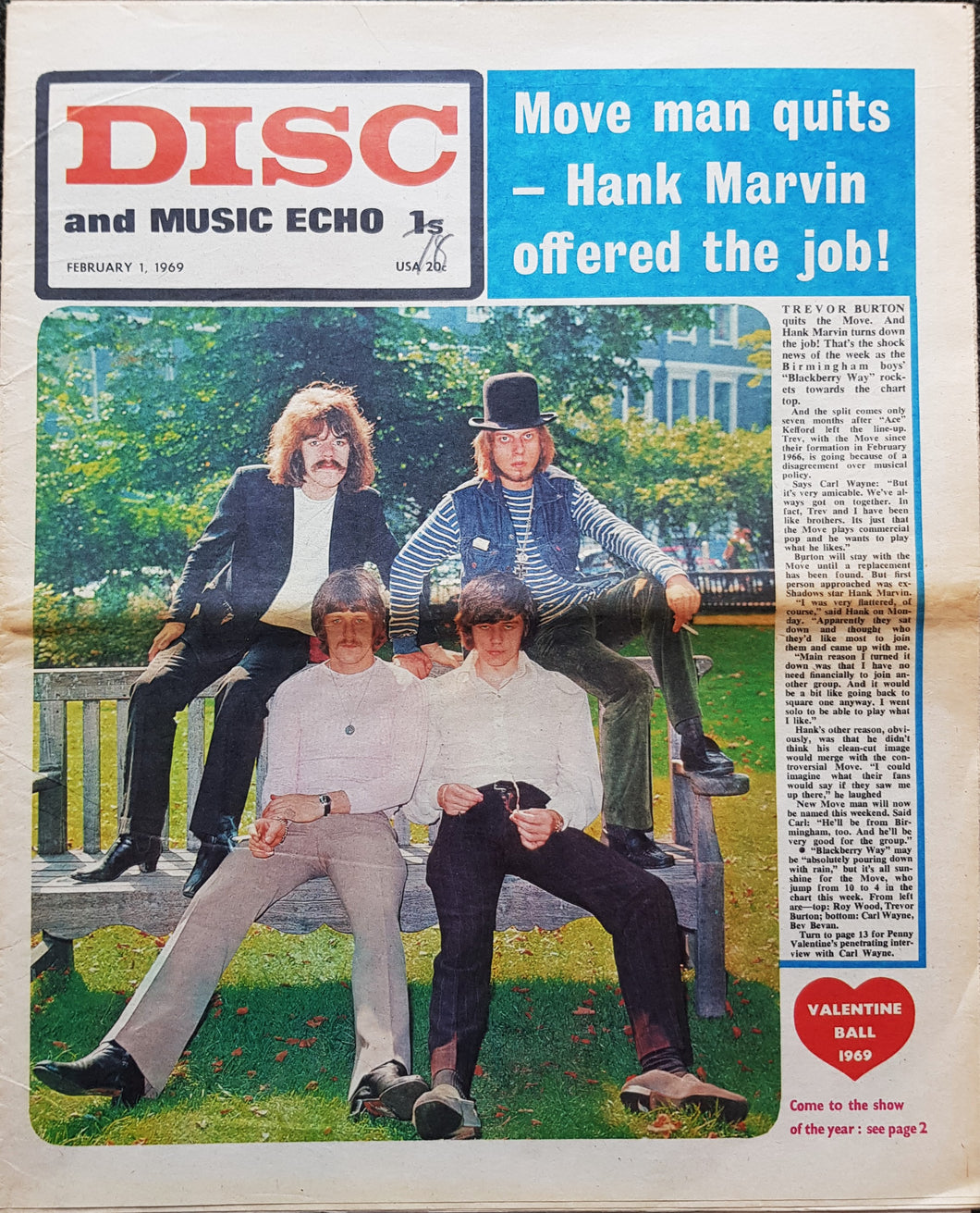 The Move - Disc And Music Echo February 1, 1969