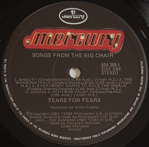 Tears For Fears - Songs From The Big Chair