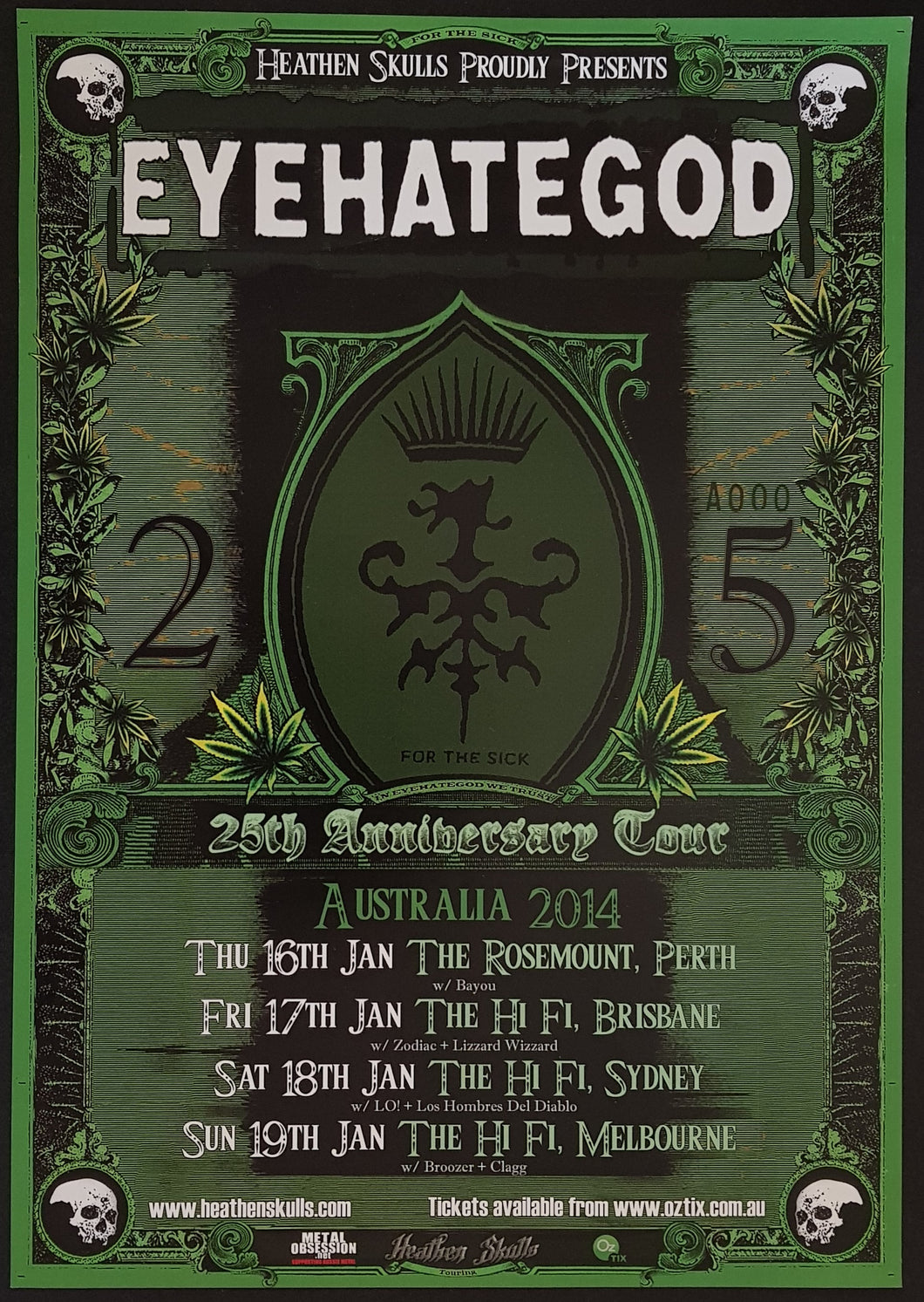 Eyehategod - 25th Anniversary Tour Australia 2014
