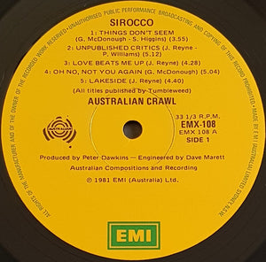 Australian Crawl - Sirocco