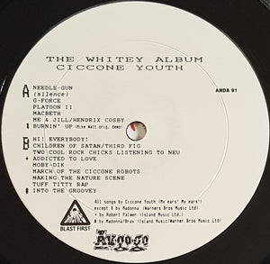 Sonic Youth ( Ciccone Youth)- The Whitey Album - Withdrawn Red Cover