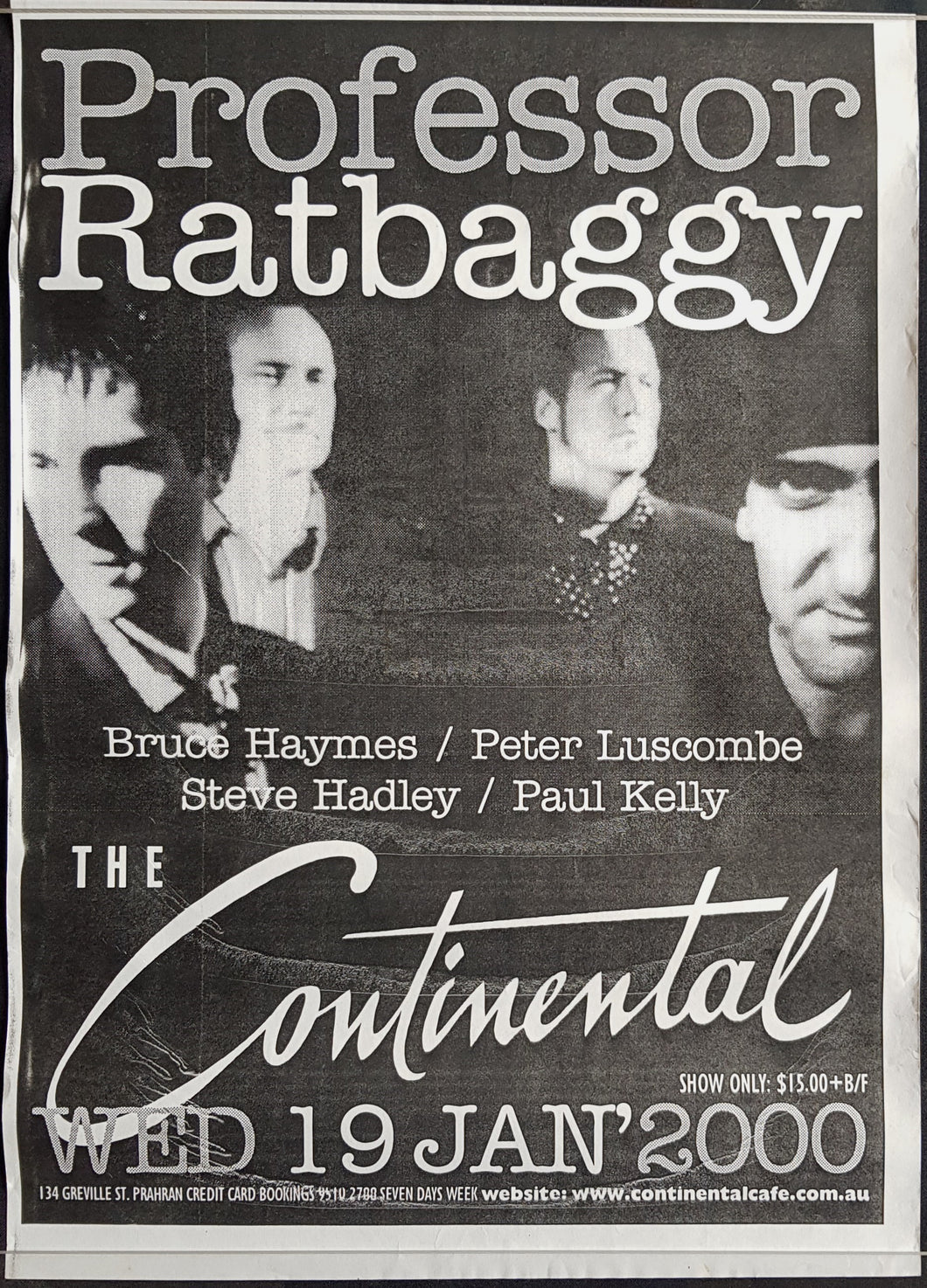 Professor Ratbaggy - The Continental 19 Jan. 2000