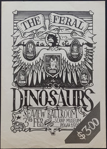 Feral Dinosaurs - Seaview Ballroom 3rd Feb 1985