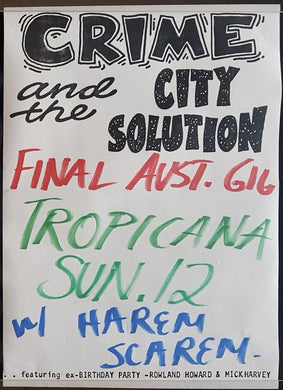 Crime + The City Solution - Final Aust. Gig