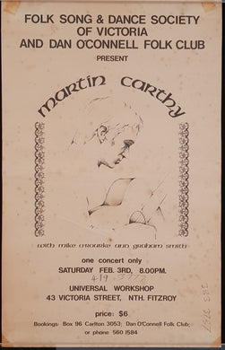 Martin Carthy - One Concert Only Saturday Feb. 3 - 1979