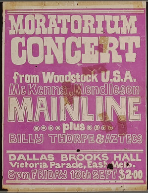 Billy Thorpe & The Aztecs - Moratorium Concert 1970