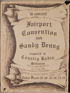 Fairport Convention & Sandy Denny- David Ginges Presents - In Concert - 1973