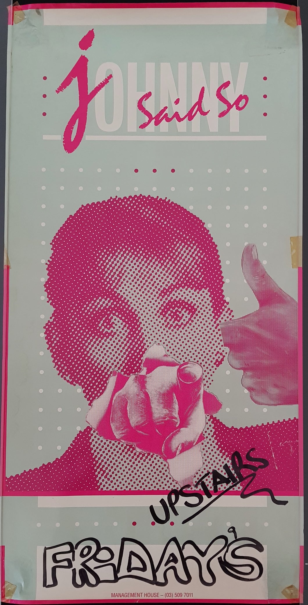 Johnny Said So - Venue Poster