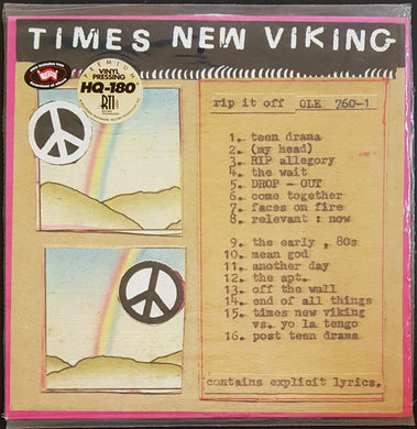 Times New Viking - Rip It Off - 180 gram Vinyl