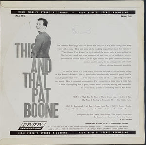 Pat Boone - This And That