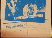 Load image into Gallery viewer, Boys Next Door - Crystal Ballroom Cup Eve Mon.Nov.5 1979