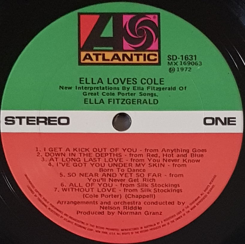 Fitzgerald, Ella - Ella Loves Cole – Vicious Sloth Collectables