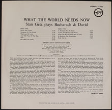 Load image into Gallery viewer, Stan Getz - What The World Needs Now - Plays Bacharach &amp; David