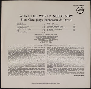 Stan Getz - What The World Needs Now - Plays Bacharach & David