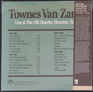 Townes Van Zandt - Live At The Old Quarter, Houston, Texas