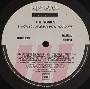 Gories - I Know You Fine, But How You Doin'