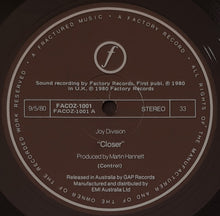 Load image into Gallery viewer, Joy Division - Closer