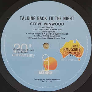 Steve Winwood - Talking Back To The Night