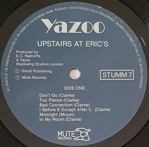 Yazoo - Upstairs At Eric's