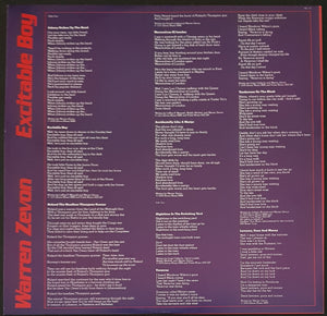 Warren Zevon - Excitable Boy