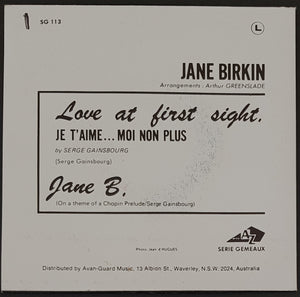 Jane Birkin - Je T'aime... Moi Non Plus