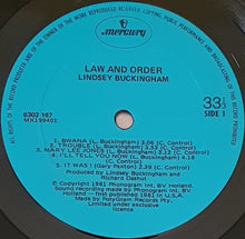 Load image into Gallery viewer, Fleetwood Mac (Lindsey Buckingham)- Law And Order
