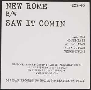 The Ends (US Punk) - New Rome