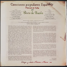 Load image into Gallery viewer, Paco De Lucia - Plays Manuel De Falla