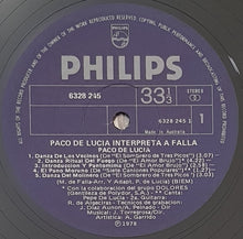 Load image into Gallery viewer, Paco De Lucia - Plays Manuel De Falla
