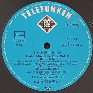 Erik Satie - Fruhe Klavierwerke Vol. II