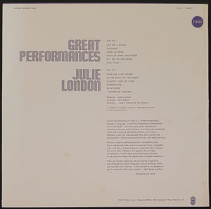 Julie London - Great Performances