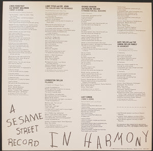 V/A - In Harmony - A Sesame Street Record