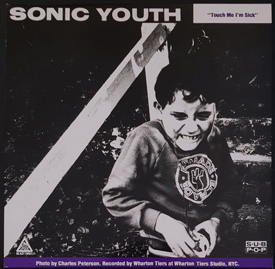 Sonic Youth - Touch Me I'm Sick -  Black, Purple & White Sleeve