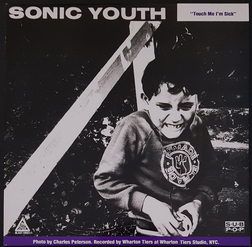 Sonic Youth - Touch Me I'm Sick -  Black, Purple & White Sleeve