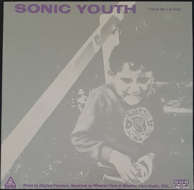 Sonic Youth - Touch Me I'm Sick - Silver, Purple & White Sleeve
