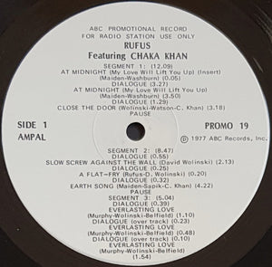 Rufus Featuring Chaka Khan - ABC Promotional Record For Radio Station Use Only