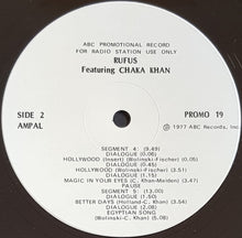 Load image into Gallery viewer, Rufus Featuring Chaka Khan - ABC Promotional Record For Radio Station Use Only