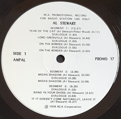 Stewart, Al - RCA Promotional Record For Radio Station Use Only
