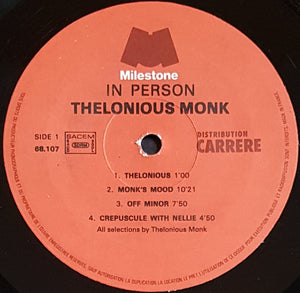 Thelonious Monk - In Person