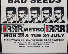 Load image into Gallery viewer, Nick Cave &amp; The Bad Seeds - Metro Mon 23 &amp; Tue 24 July 1990