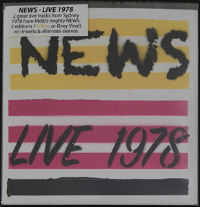 News - Live 1978 - Yellow Vinyl