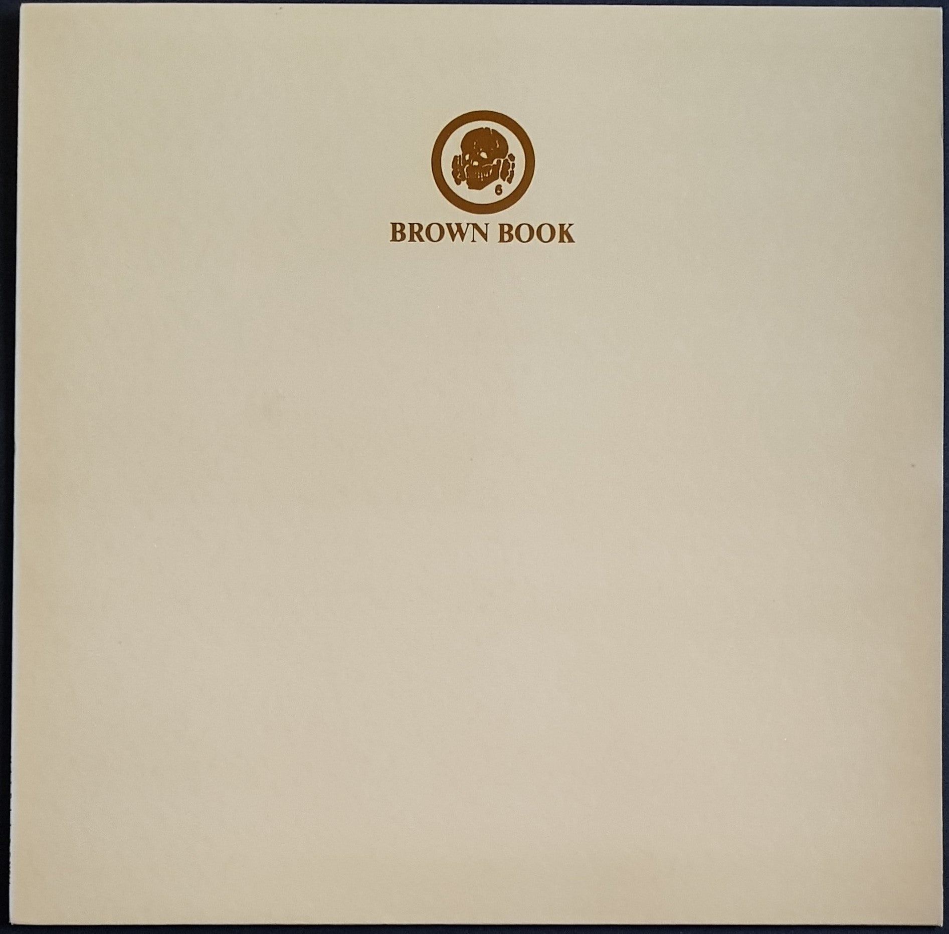 Death In June - Brown Book – Vicious Sloth Collectables