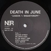 Load image into Gallery viewer, Death In June - Lesson 1: Misanthropy
