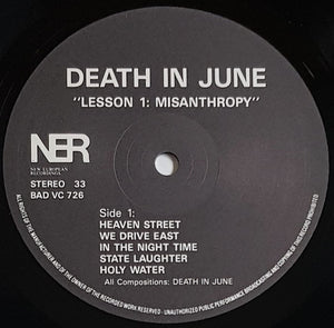 Death In June - Lesson 1: Misanthropy