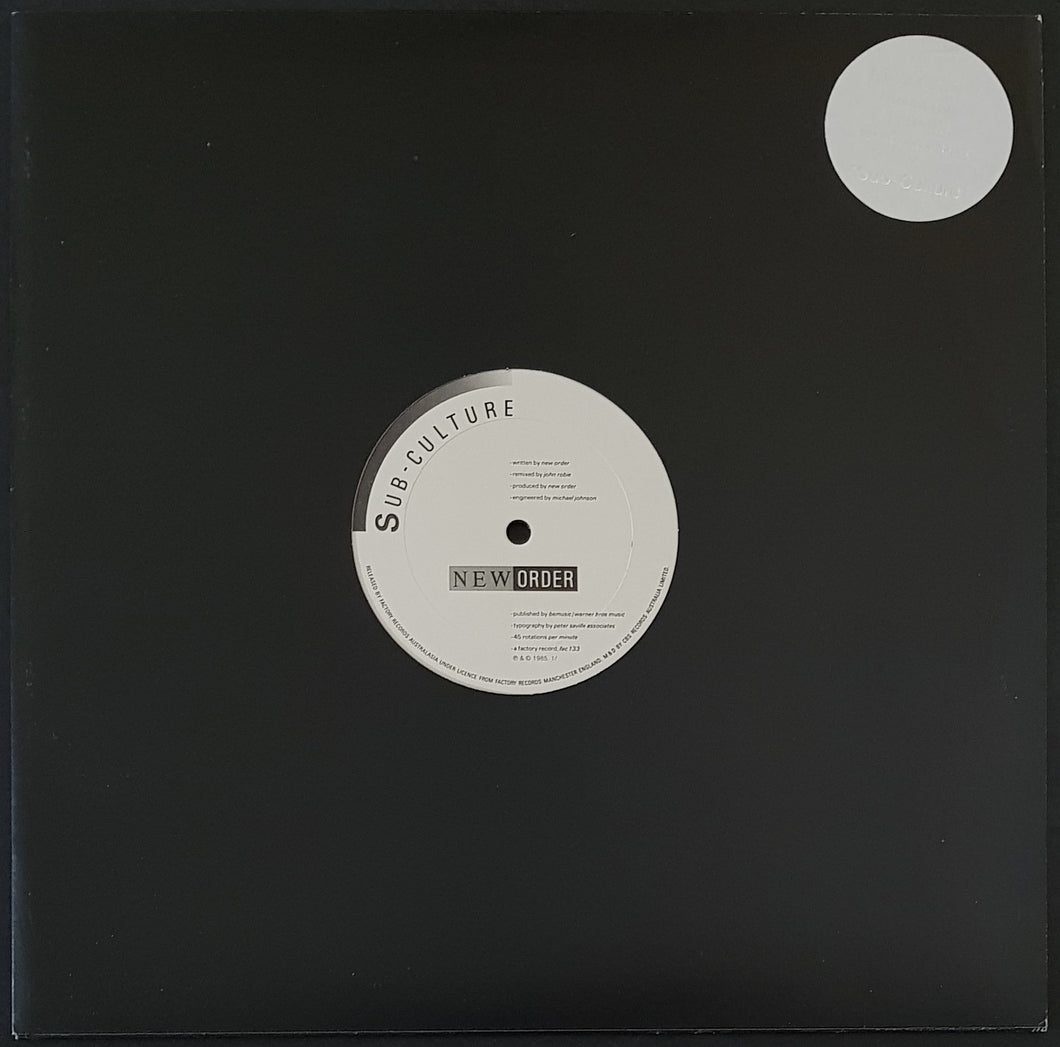 New Order - Sub-Culture