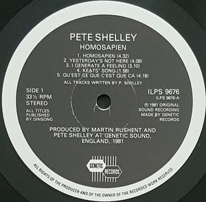 Pete Shelley - Homosapien