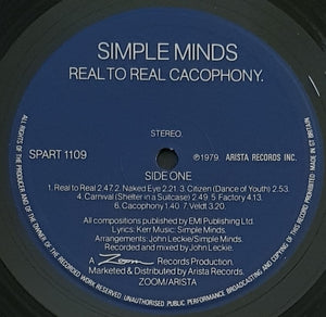 Simple Minds - Real To Real Cacophony.